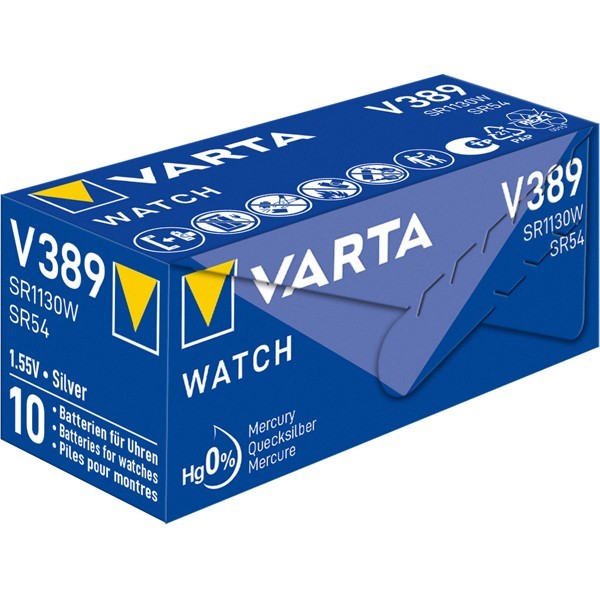 SR54 (V389) paristo, 10 kpl laatikossa