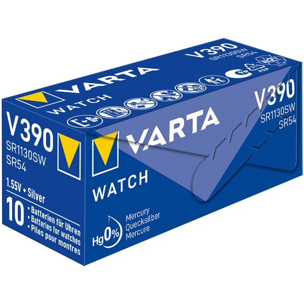 SR54 (V390) paristo, 10 kpl laatikossa
