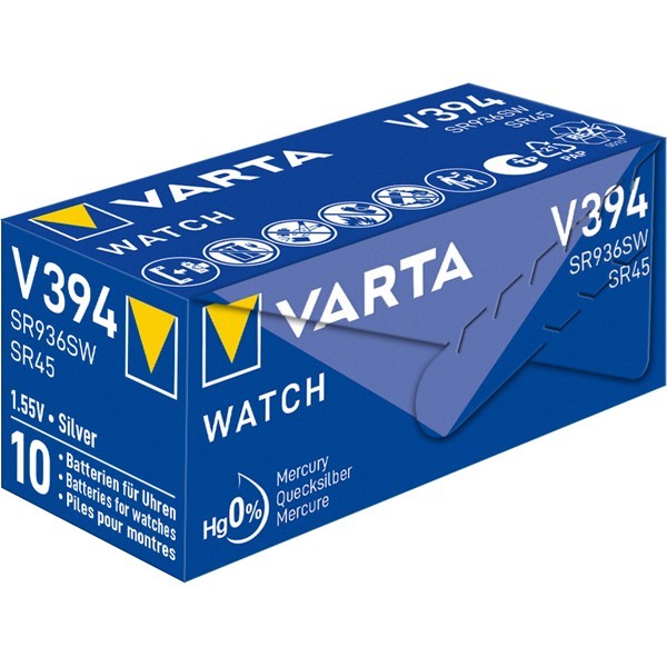 SR45 (V394) paristo, 10 kpl laatikossa