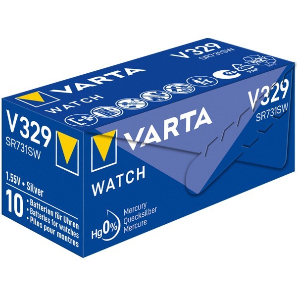 SR731 (V329) paristo, 10 kpl laatikossa
