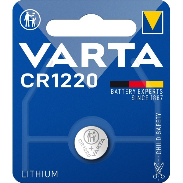 CR1220 (6220) paristo, 1 kpl läpipainopakkauksessa