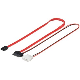 Kiintolevyn S-ATA SlimLine-kaapeli 1.5 Gbit/s/3 Gbit/s 2in1