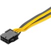 Virtalähdekaapeli 8-nastainen naaras - kaksois 6+2 uros PCIe:lle