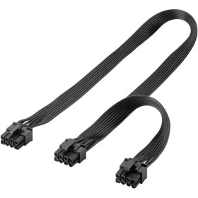 Virtalähdekaapeli 8-nastainen uros - kaksois-6+2-nastainen uros PCIe:lle