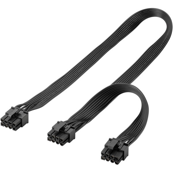 Virtalähdekaapeli 8-nastainen uros - kaksois-6+2-nastainen uros PCIe:lle