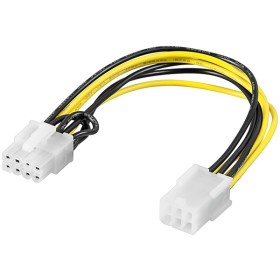 Virtajohto/sovitin PC-näytönohjaimelle, PCI-E/PCI Express, 6-nastainen - 8-nastainen