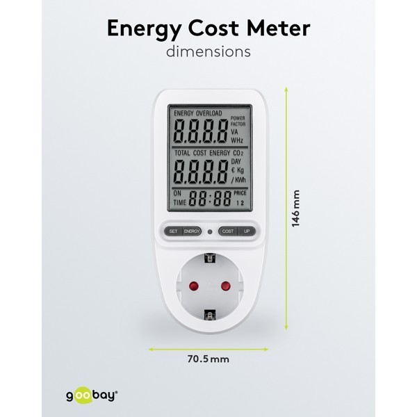 Digitaalinen energiakustannusmittari Pro