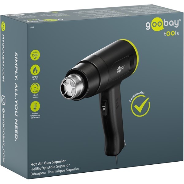 Kuumailmapistooli Superior, 1500 W