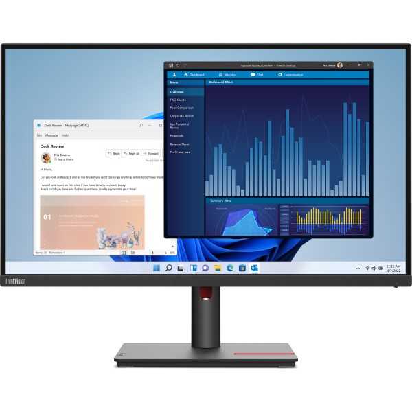 Lenovo 27" T27P-30 UHD IPS 16:9 DP/HDMI/USB-C(90W)/RJ45 näyttö