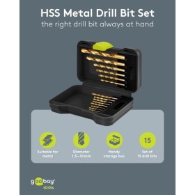 HSS-metalliporanteräsarja, 15-osainen