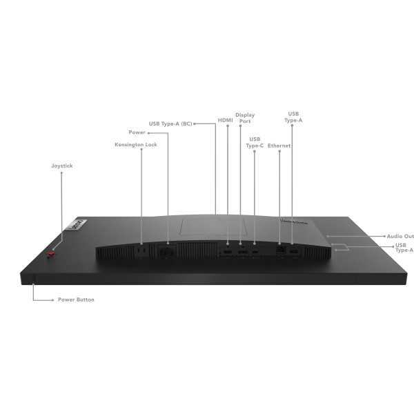 Lenovo 27" T27P-30 UHD IPS 16:9 DP/HDMI/USB-C(90W)/RJ45 näyttö