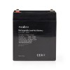 Lyijyhappoakku 12 V, 5 000 mAh, 101 x 90 x 70 mm, huoltovapaa