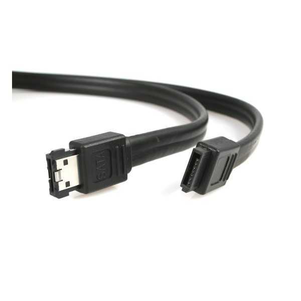 TecLine eSATA - SATA kaapeli 3Gbit, 1m, musta
