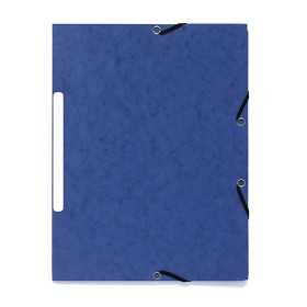 KULMALUKKOKANSIO A4LÄPILLÄ SININEN