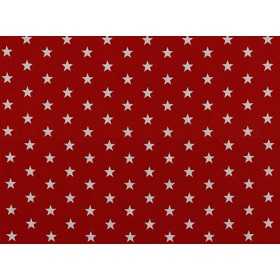 PUUVILLAKANGAS 150CMX5M TÄHDET PUNAINEN