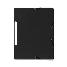 KULMALUKKOKANSIO A4LÄPILLÄ MUSTA