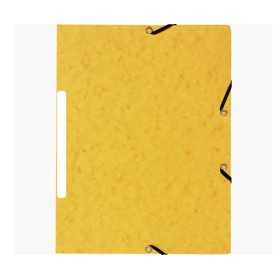 KULMALUKKOKANSIO A4LÄPILLÄ KELTAINEN