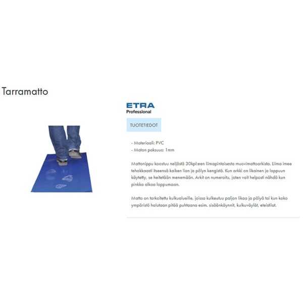 TARRAMATTO PVC 80X130 CM SIN / 4X30