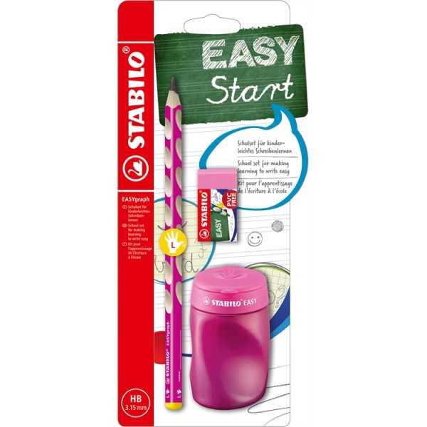 STABILO EASYGRAPH SCHOOL SET PINK VASEN