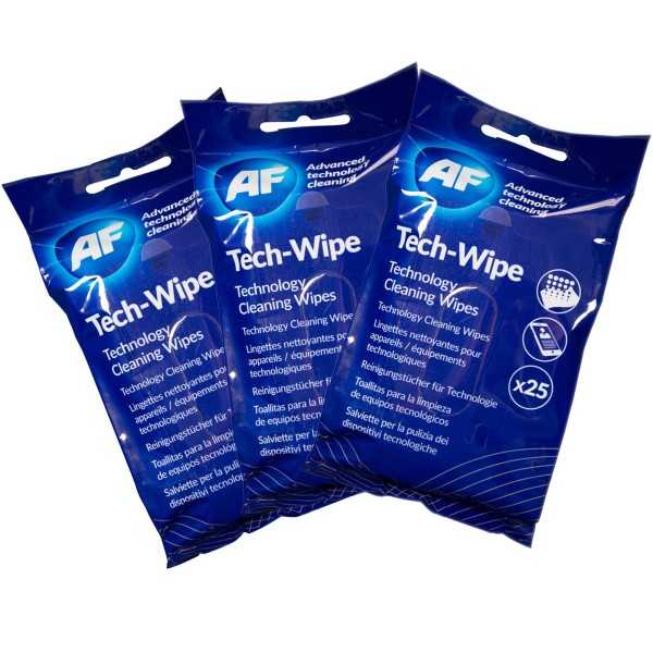 AF Tech-Wipe näytönpuhdistusliinat, 25kpl