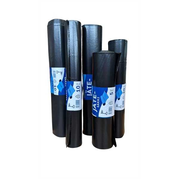 Jätesäkki musta 50L0,040mm/20