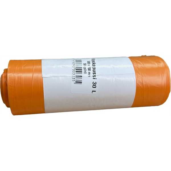 Roskapussi oranssi30L/50