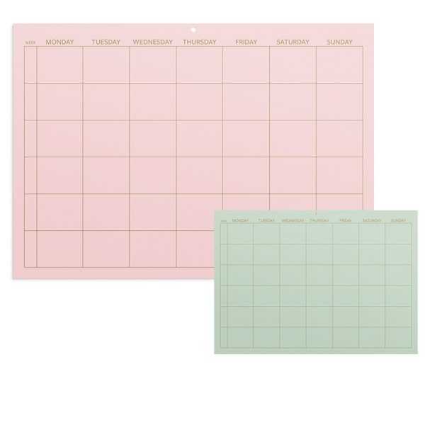 Monthly planner Color FSC Mix