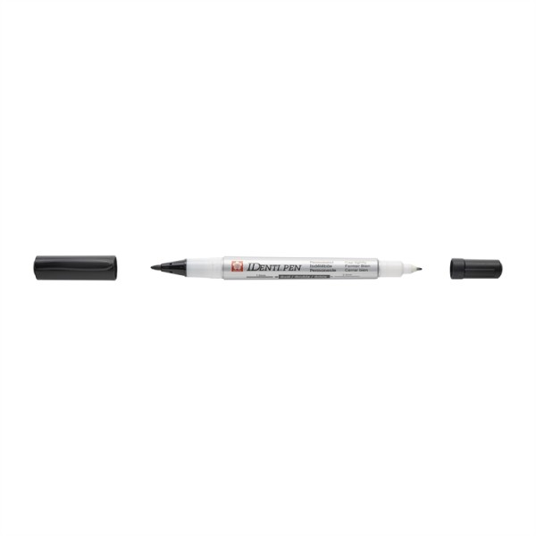 SAKURA IDENTIPEN DUALMARKER 1/0,5 MUSTA