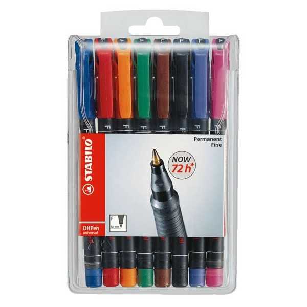 STABILO OHPEN 842/8FPERMANENT LAJIT. /8