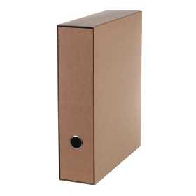 Arkistomappi A4/7cm(8cm)+kotelo ruskea