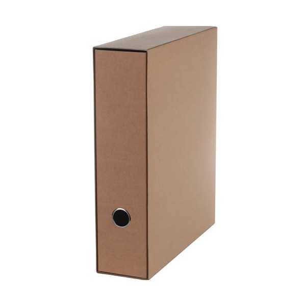 Arkistomappi A4/7cm(8cm)+kotelo ruskea