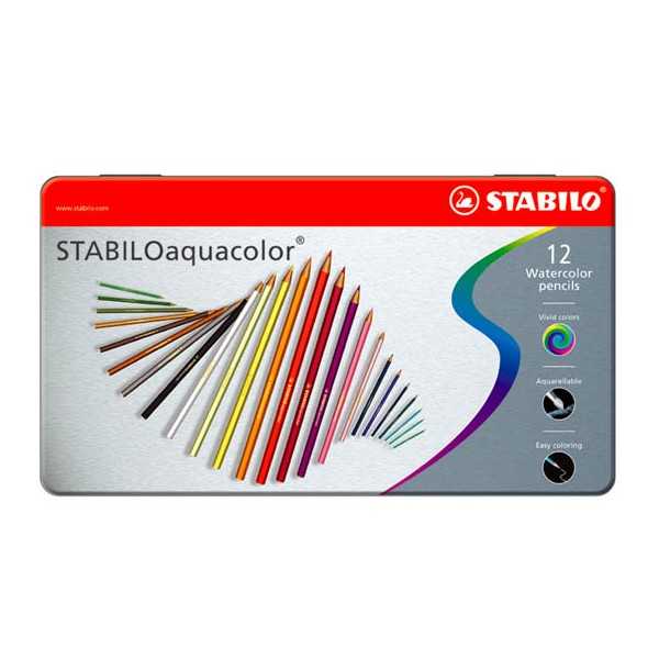 STABILO AQUACOLOR 1612-5/12-V PITK MET.R