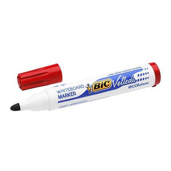 BIC WHITEBOARD MARKER 1701 ECO PUNAINEN