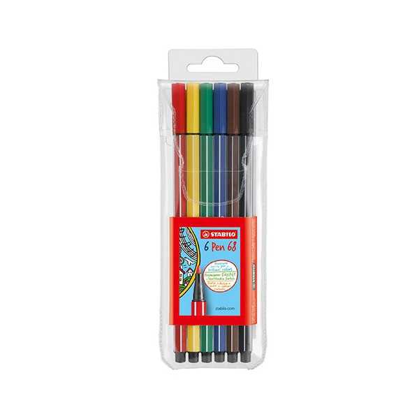 STABILO PEN 6806/PL6-VÄR KUITUKYNÄ