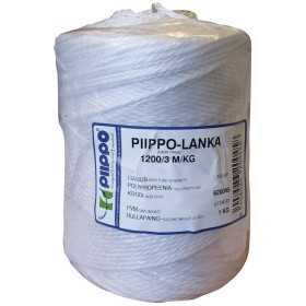 PIIPPO PAKKAUSNARU 1200/3 PP VALK 1KG/RL