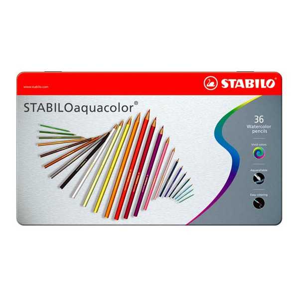 STABILO AQUACOLOR 1636-5/36-V PITK MET.R
