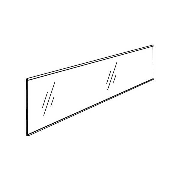 HYLLYNREUNUSLISTA 26X895MM KIRKAS /50