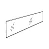 HYLLYNREUNUSLISTA 26X895MM KIRKAS /50