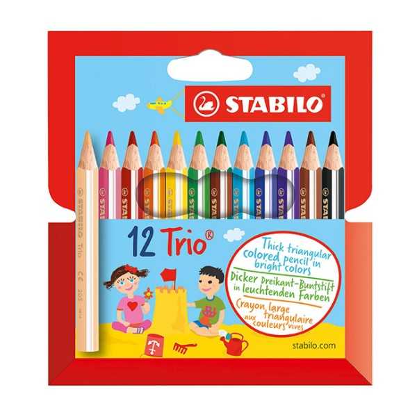 STABILO TRIO 205/12-01 PAKSU VÄRIK/12LYH
