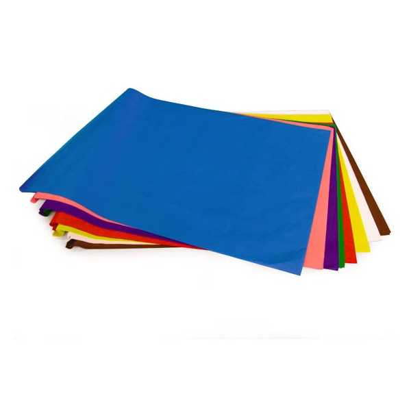 SILKKIPAPERI 50X70CM20G SININEN /25