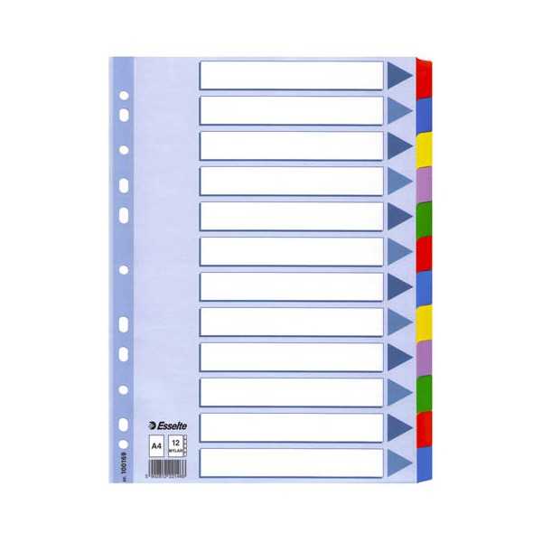 VÄLILEHTI KARTONKI MYLAR 12-JAK. A4