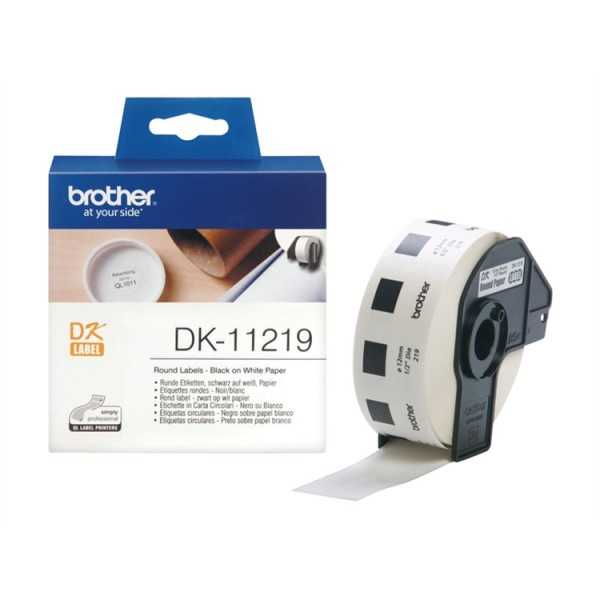 BROTHER DK-11219 PYÖREÄ TARRA 12MM/1000