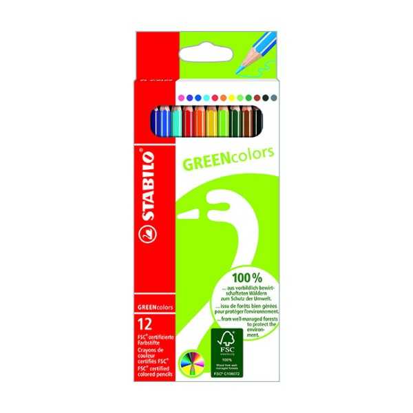 STABILO GREEN COLORS6019/12 VÄRIKYNÄ