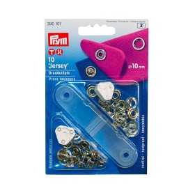 PRYM RENGASNEPPI 10MM HOPEA 10 +TYÖKALU