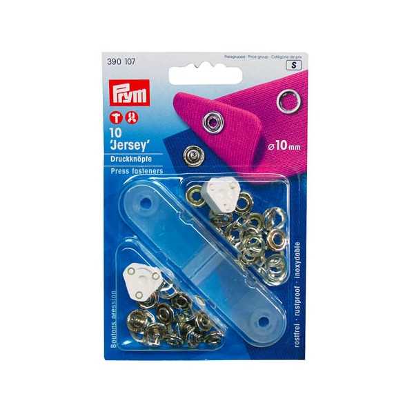 PRYM RENGASNEPPI 10MM HOPEA 10 +TYÖKALU