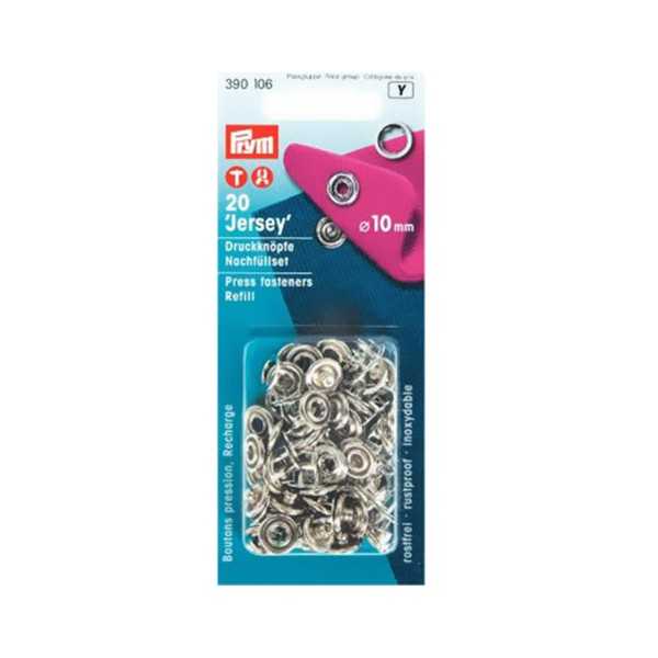 PRYM RENGASNEPPI 10MM TÄYTTÖPAKKAUS /20