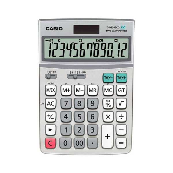 CASIO DF-120ECO PÖYTÄLASKIN