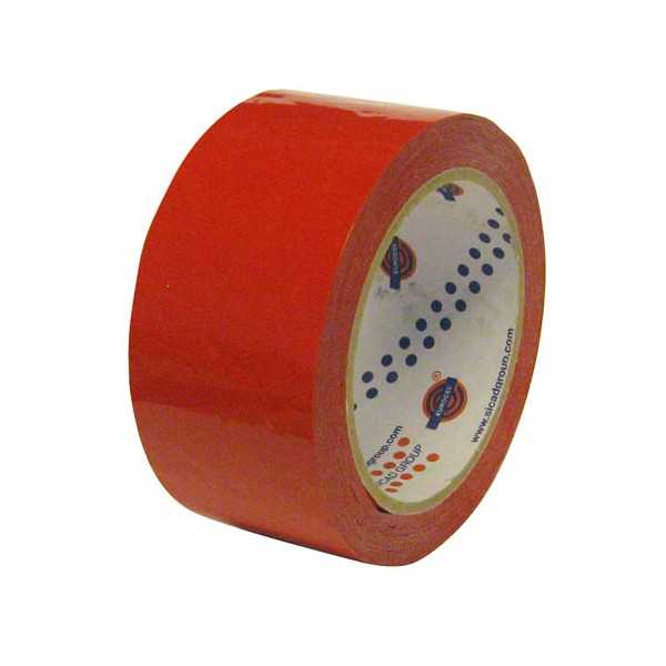 PVC 50MMX66M PUNAINEN PAKKAUSTEIPPI