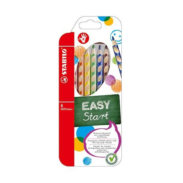 STABILO EASYCOLORS OIK. VÄRIKYNÄ 6 VÄRIÄ