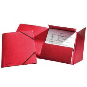 ESSELTE KULMALUKKOKANSIO A4 LÄPILLÄ PUN.